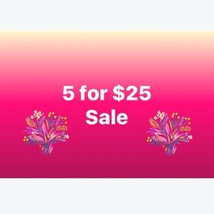 🐘 5 for $25 Sale!! 🐘